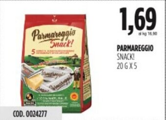 Carico Cash & Carry PARMAREGGIO SNACK! 20 GX5 offerta