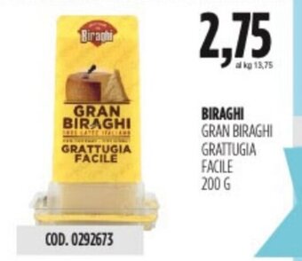 Carico Cash & Carry BIRAGHI GRAN BIRAGHI GRATTUGIA FACILE 200 G offerta
