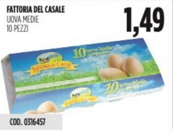 Carico Cash & Carry FATTORIA DEL CASALE UOVA MEDIE 10 pezzi offerta