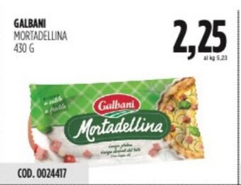 Carico Cash & Carry GALBANI MORTADELLINA 430 G offerta