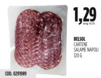 Carico Cash & Carry BELSOL CARTENE SALAME NAPOLI 120 g offerta