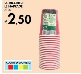 Bennet Le nappage 20 Bicchieri offerta