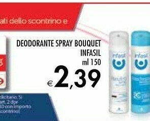 Bennet Infasil Deodorante Spray Bouquet offerta