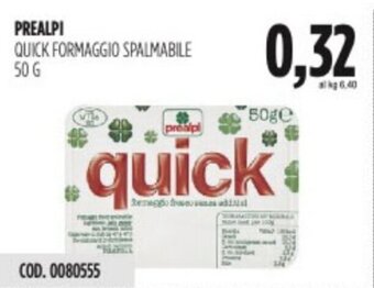 Carico Cash & Carry PREALPI QUICK FORMAGGIO SPALMABILE 50 g offerta