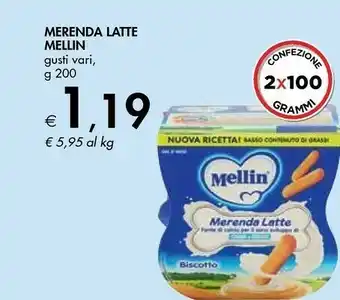 Bennet Mellin Merenda Latte Biscotto offerta