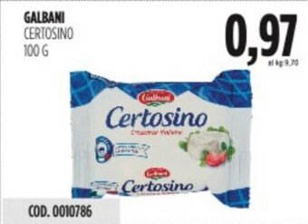Carico Cash & Carry GALBANI CERTOSINO 100 g offerta