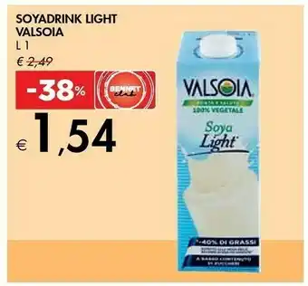 Bennet Valsoia Valsoia - Soyadrink Light 1000 g(ml) offerta