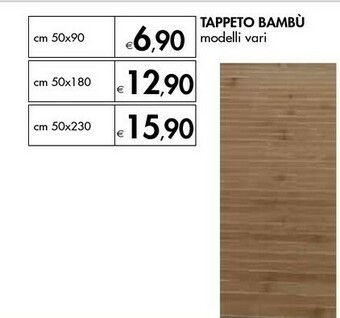 Bennet Tappeto Bambu offerta