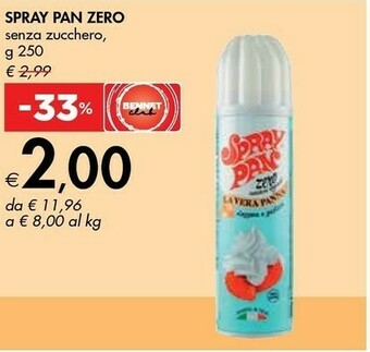 Bennet Spray pan Zero Senza Zucchero offerta