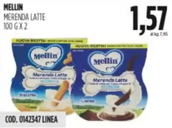 Carico Cash & Carry MELLIN MERENDA LATTE 100 GX 2 offerta