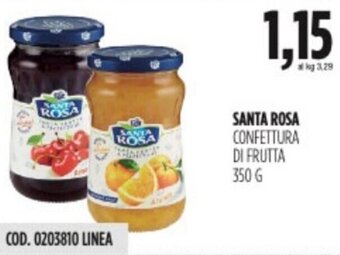 Carico Cash & Carry SANTA ROSA CONFETTURA DI FRUTTA 350 g offerta