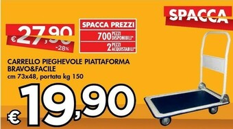 Bennet Bravo & Facile Carrello Pieghevole Piattaforma offerta