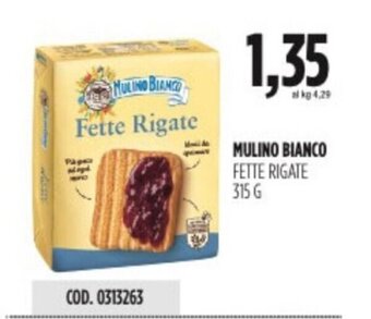 Carico Cash & Carry MULINO BIANCO FETTE RIGATE 315 G offerta