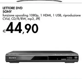 Sony Lettore Dvd
