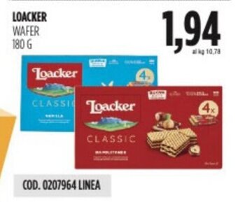 Carico Cash & Carry LOACKER WAFER 180 g offerta