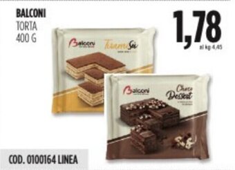 Carico Cash & Carry BALCONI TORTA 400 g offerta