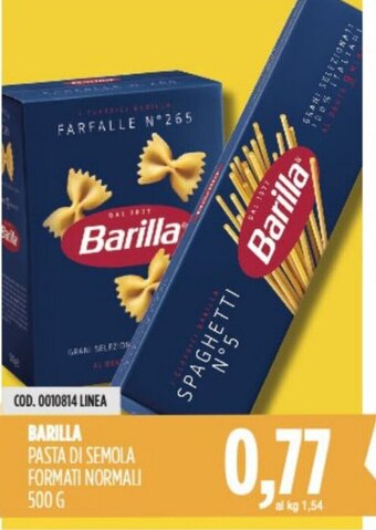Carico Cash & Carry BARILLA PASTA DI SEMOLA FORMATI NORMALI 500 G offerta