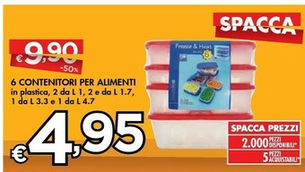 Bennet 6 Contenitori Per Alimenti offerta