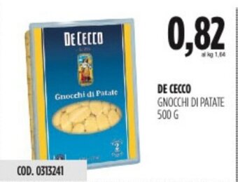 Carico Cash & Carry DE CECCO GNOCCHI DI PATATE 500 G offerta