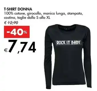 Bennet T-shirt Donna 100% Cotone offerta