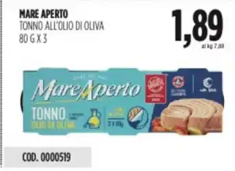 Carico Cash & Carry MARE APERTO TONNO ALL'OLIO DI OLIVA 80 GX3 offerta