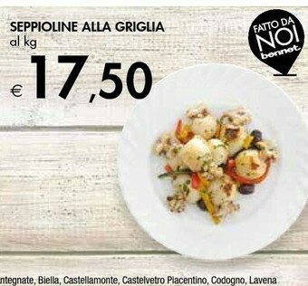 Bennet Seppioline Alla Griglia offerta