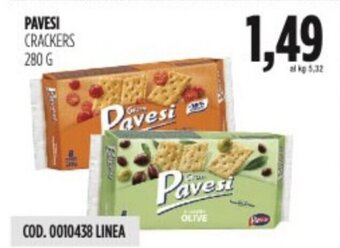 Carico Cash & Carry PAVESI CRACKERS 280 G offerta