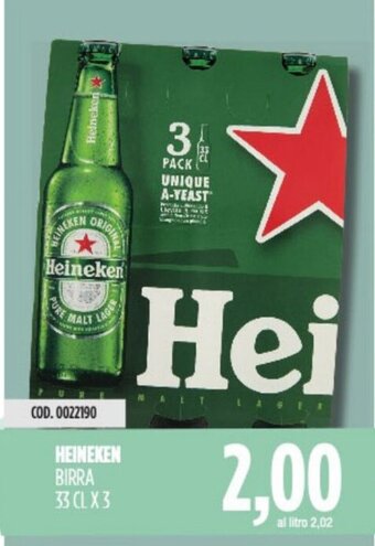 Carico Cash & Carry HEINEKEN BIRRA 33 CLX3 offerta