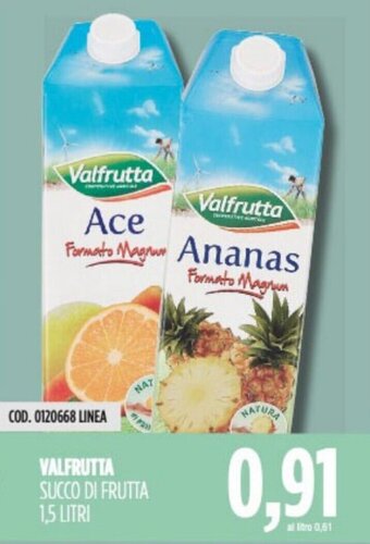 Carico Cash & Carry VALFRUTTA SUCCO DI FRUTTA 1,5 LITRI offerta