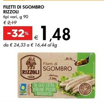 Bennet Rizzoli Filetti Di Sgombro Piccanti 90 G(ml) offerta