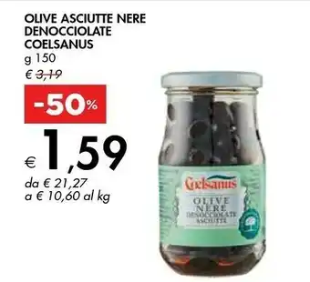 Coelsanus Olive Asciutte Nere Denocciolate