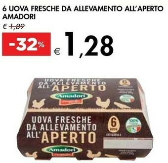 Bennet Amadori 6 Uova Fresche Da Allevamento All'aperto offerta