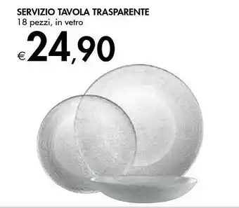 Bennet Servizio Tavola Trasparente offerta