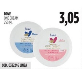 Carico Cash & Carry DOVE ONE CREAM 250 ML offerta