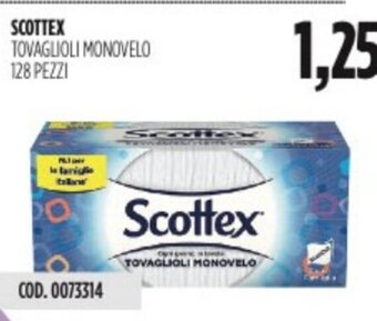 Carico Cash & Carry SCOTTEX TOVAGLIOLI MONOVELO 128 PEZZI offerta