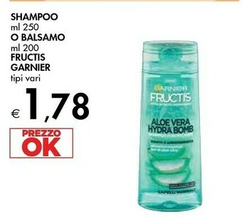 Bennet Garnier Fructis Aloe Vera Hydra Bomb Shampoo 250 Ml offerta