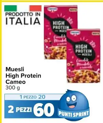 Carrefour Muesli High Protein Cameo 300 g 2 pezzi offerta