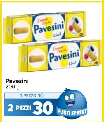 Carrefour Pavesini 200 g 2 pezzi offerta