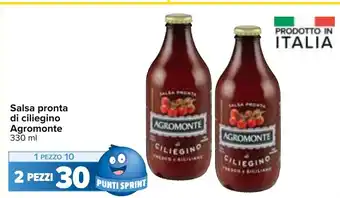 Carrefour Salsa pronta di ciliegino Agromonte 330 ml 2 pezzi offerta