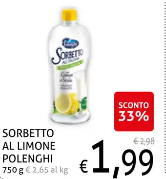 Polenghi Sorbetto Al Limone 750g
