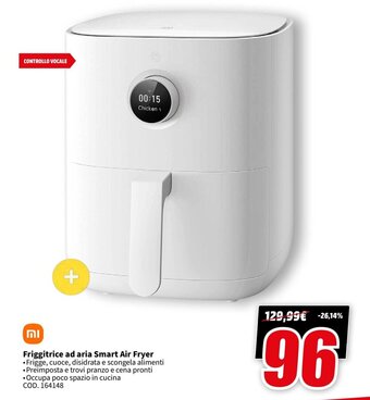 MediaWorld Friggitrice ad aria Smart Air Fryer offerta