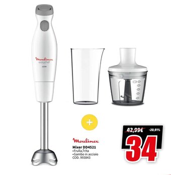 MediaWorld Moulinex Mixer DD4521 offerta