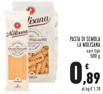 Conad Margherita PASTA DI SEMOLA LA MOLISANA vari tipi 500 g offerta