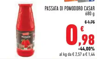 Conad Margherita PASSATA DI POMODORO CASAR 680 g offerta