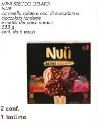 Conad Margherita MINI STECCO GELATO Nuii 253 g offerta