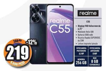 Unieuro realme C55 offerta