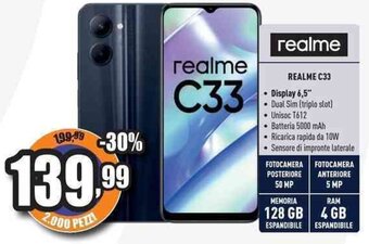 Unieuro REALME C33 offerta