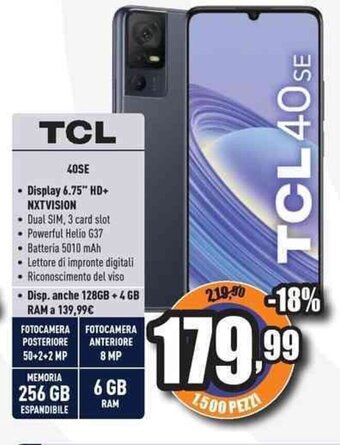 Unieuro TCL 40SE offerta
