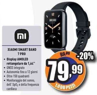 Unieuro XIAOMI SMART BAND 7 PRO offerta