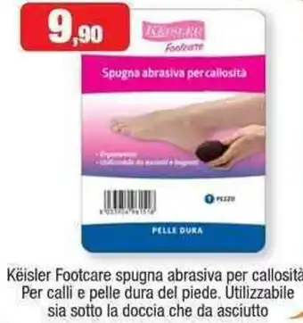 Këisler Footcare spugna abrasiva per callosità